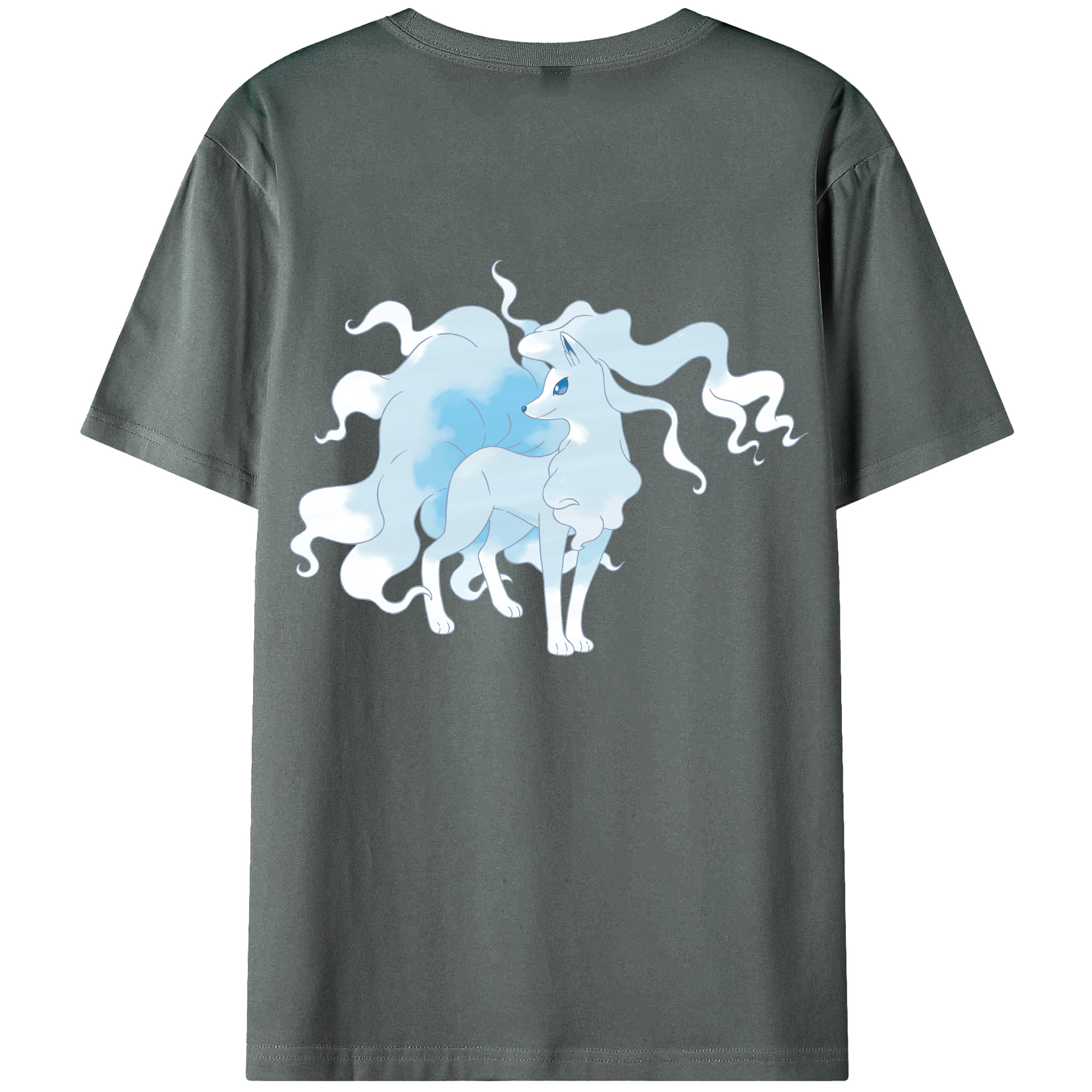 （画像用） ポケットモンスター Pokémon 綿100％ メンズ半袖Tシャツ（バックプリント） 通気性